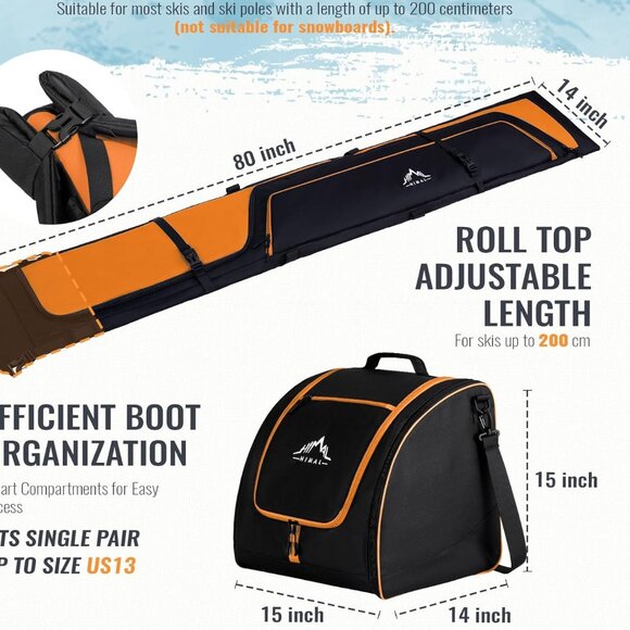 Ski Bag and Boot Bag Combo - Picture 4 of 7